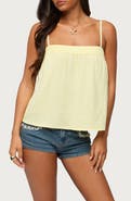 EDIKTED Sapphire Cotton Gauze Camisole