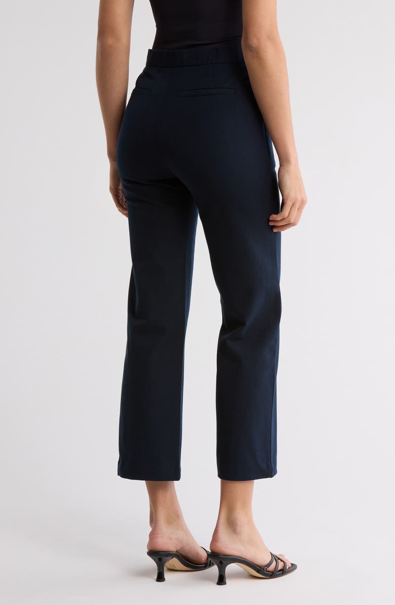 FRAME Le Jane Crop Stretch Cotton Pants, Alternate, color, Navy