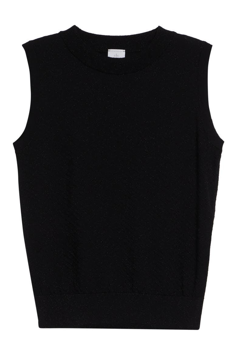 Sleeveless Wool Blend Knit Shell, Alternate, color, 22 BLACK