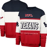 '47 Men's '47 Navy/Red Houston Texans Breeze Maximalist Sweatshirt