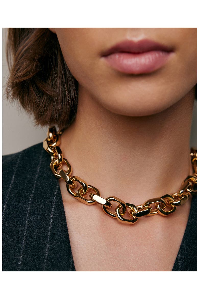 City Link Necklace, Alternate, color, GOLD
