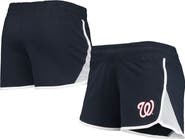 New Era Women's New Era Navy Washington Nationals Stretch French Terry Shorts