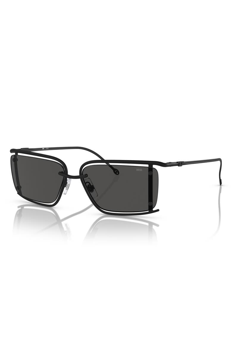 DIESEL<sup>®</sup> 57mm Rectangular Sunglasses, Alternate, color, 