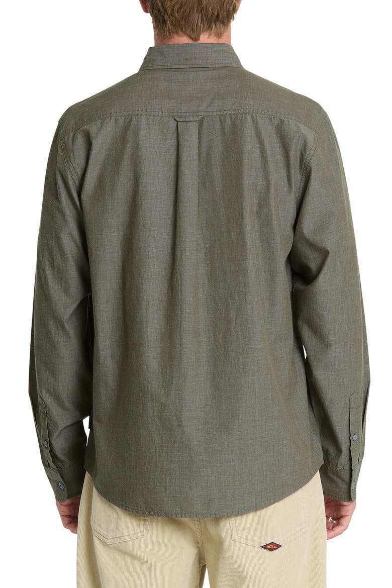 Shore Break Classic Long Sleeve Cotton Button-Down Shirt, Alternate, color, GRAPE LEAF
