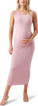 Ripe Maternity Luxe Knit Off Shoulder Dress
