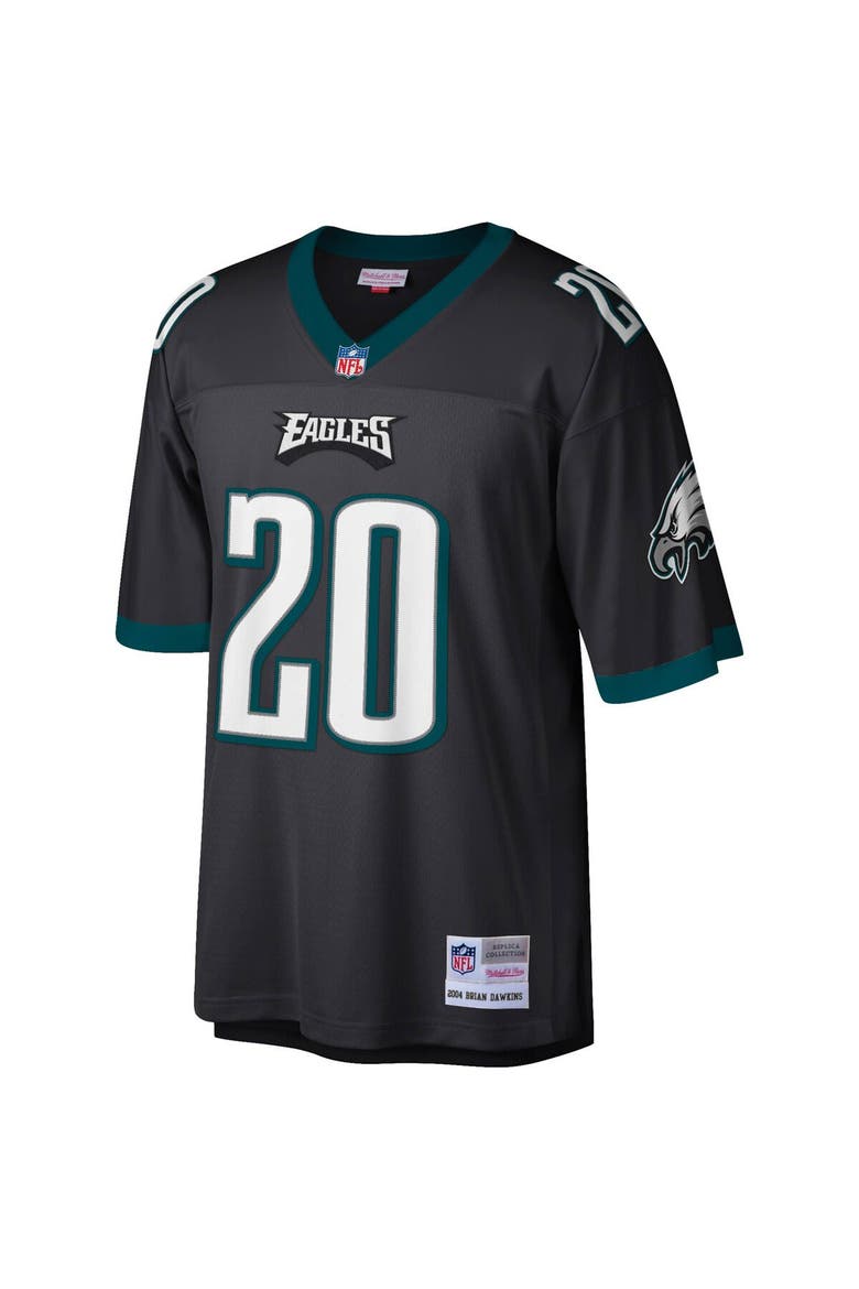 Men's Mitchell & Ness Brian Dawkins Black Philadelphia Eagles Legacy Replica Jersey, Alternate, color, Black