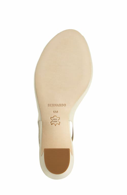 Bernardo Footwear Adell Peep Toe Slingback In White