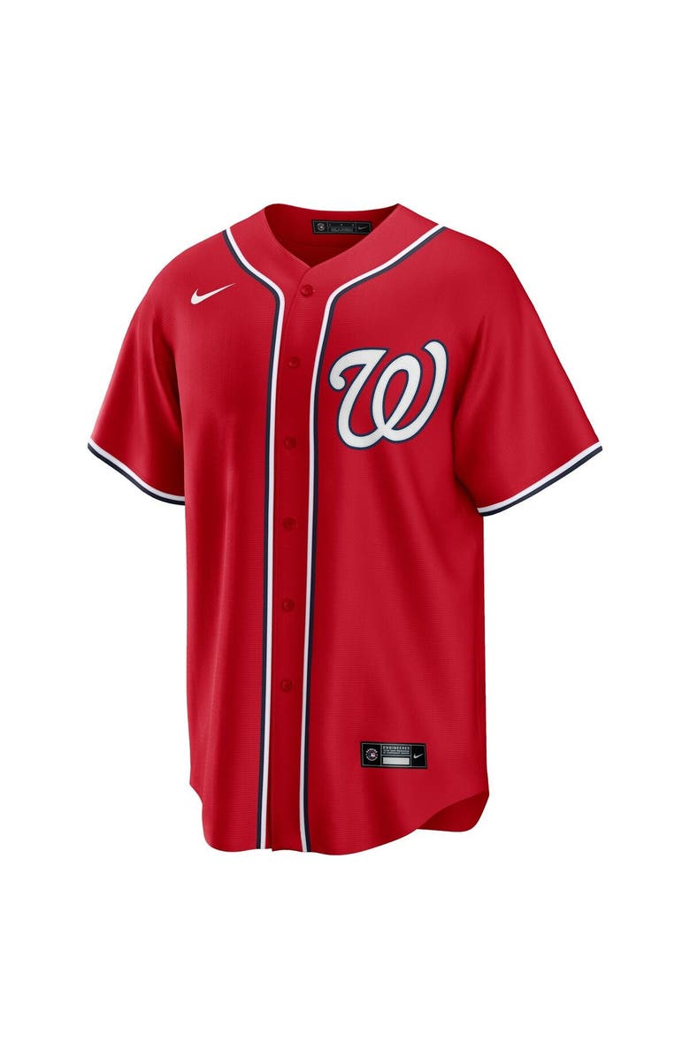 Nike Men's Nike Carter Kieboom Red Washington Nationals Alternate Replica Player Name Jersey, Alternate, color, 