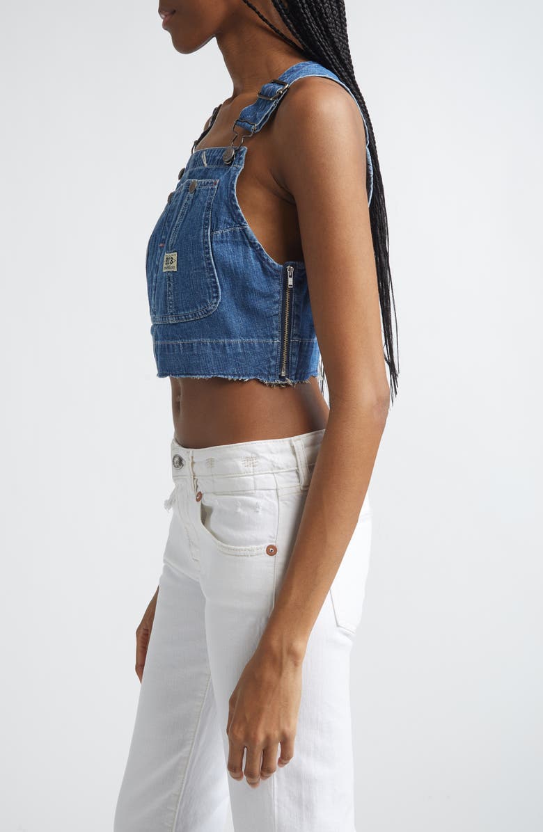 R13 Overall Bib, Alternate, color, Noise Blue