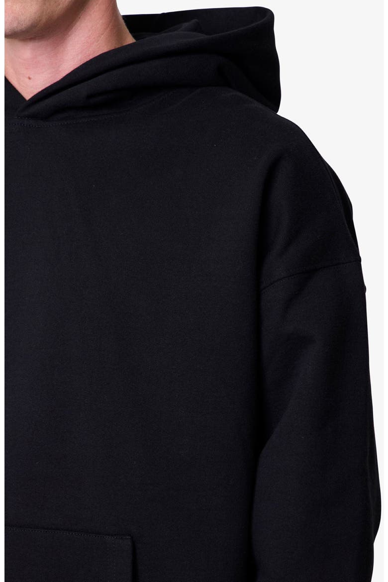 Heavy Basic Cotton Hoodie, Alternate, color, BLACK