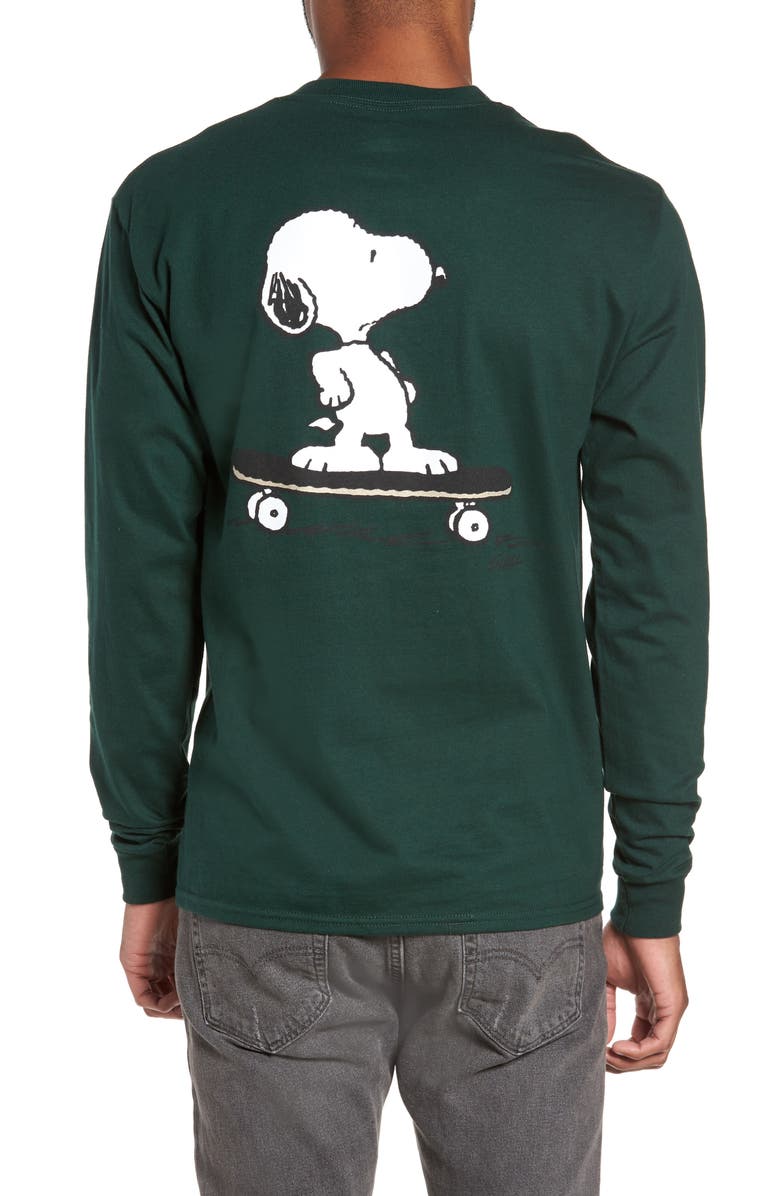 Hanes Peanuts Snoopy Skate Long Sleeve T-Shirt, Alternate, color, 