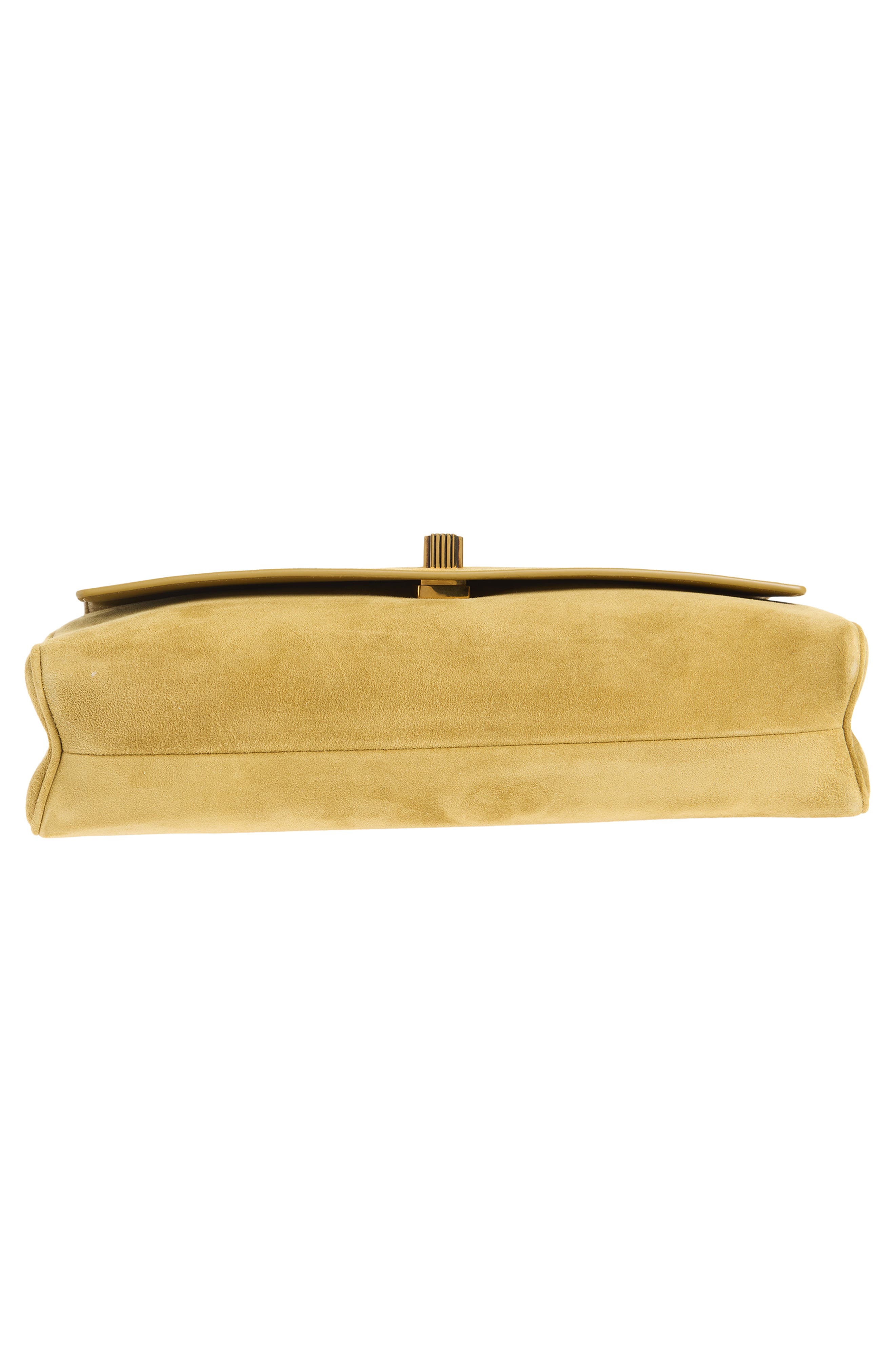 Audrey Suede Clutch, Alternate, color, GOLDEN OLIVE