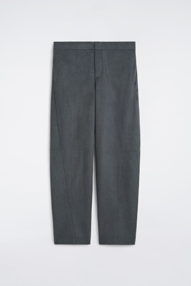 Brushed Jersey Regular-fit Tapered Pants, Alternate, color, STEEL GRAY