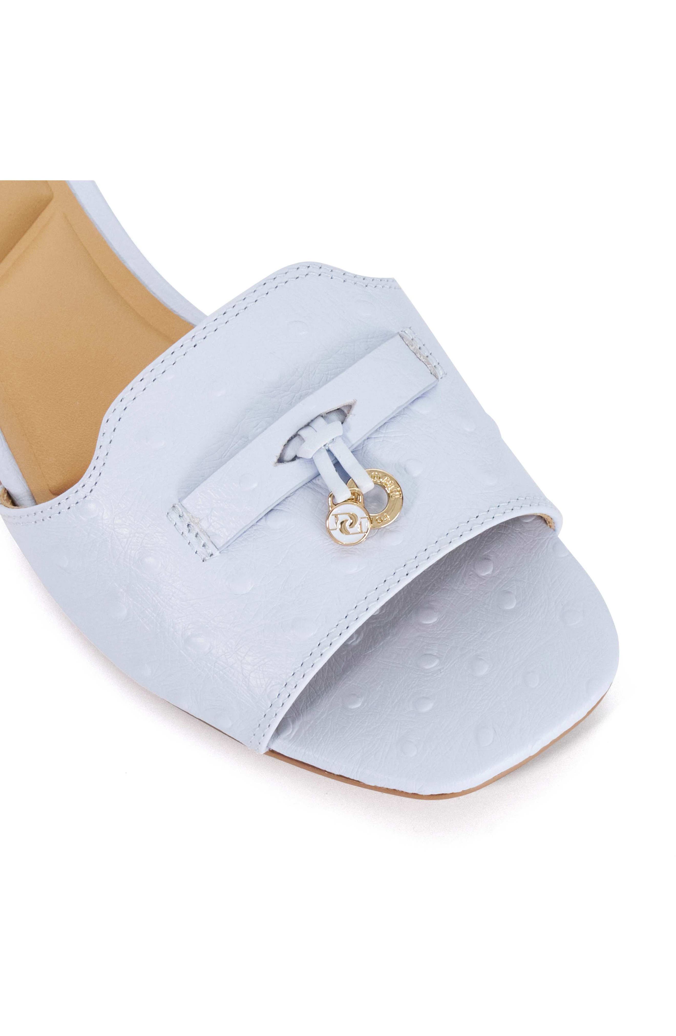 Dune London Lindo Slide Sandal, Alternate, color, Pale Blue