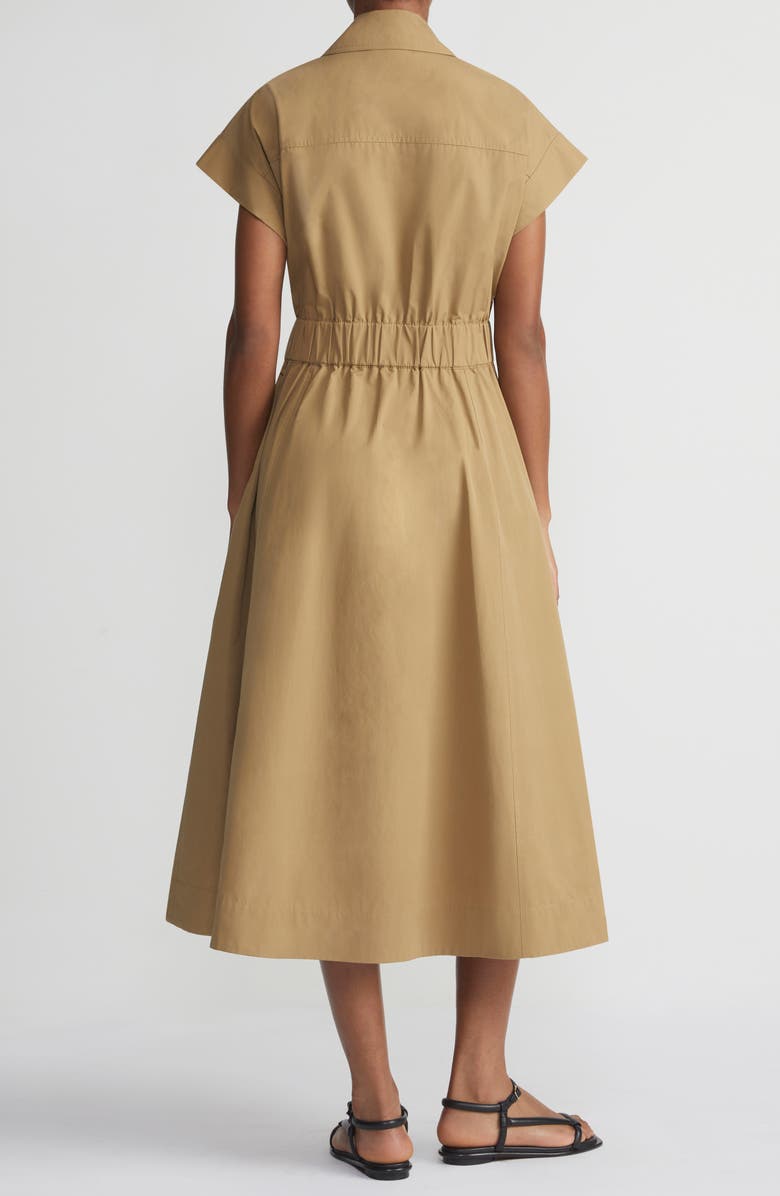 Lafayette 148 New York Belted Organic Cotton Poplin Wrap Dress, Alternate, color, 