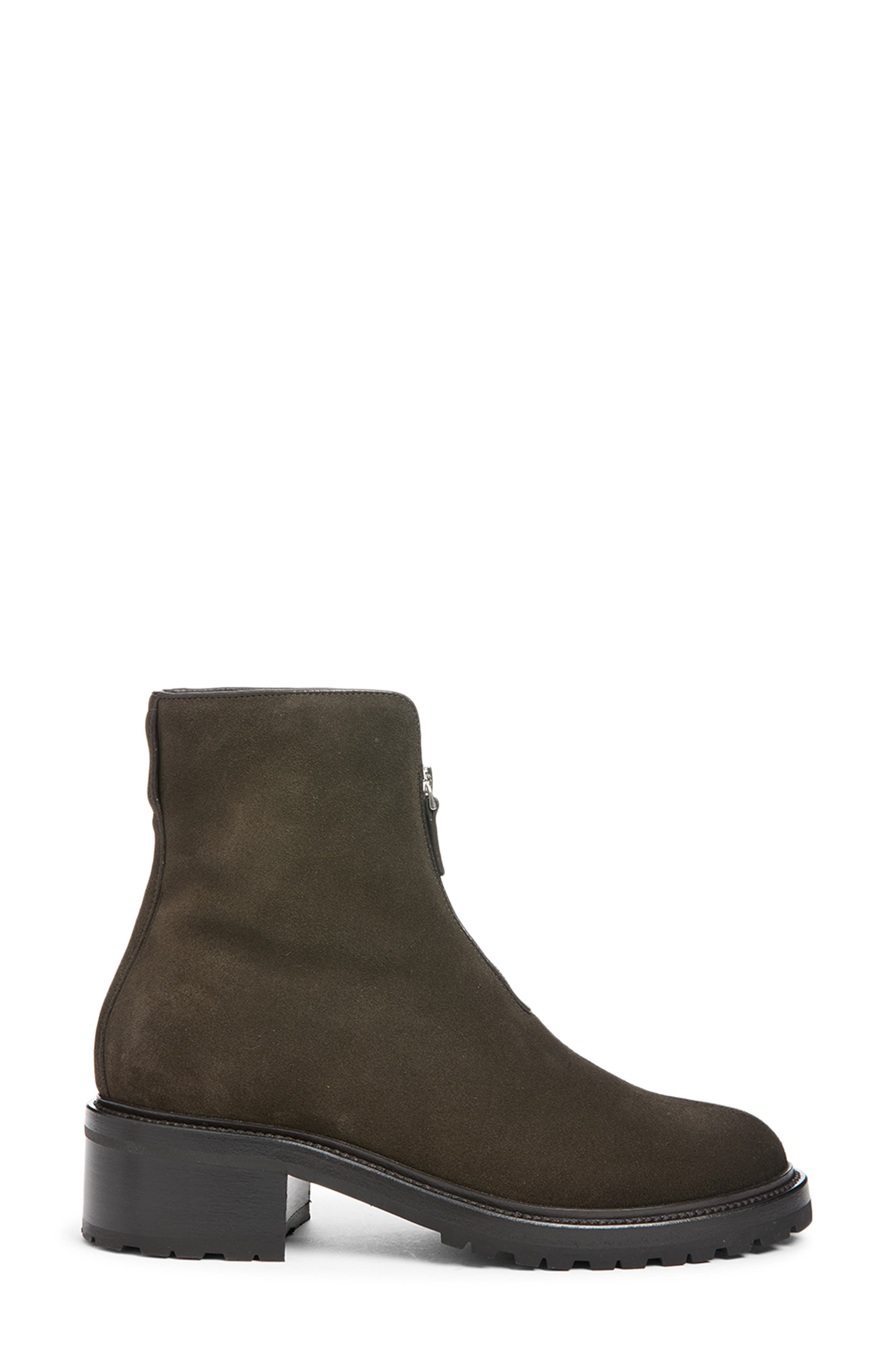 Hike Zip Leather Bootie, Alternate, color, MOKA