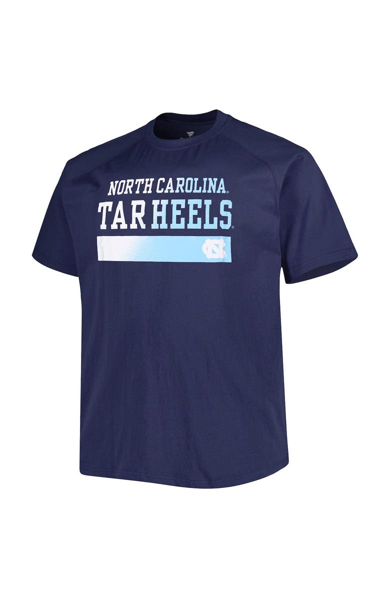 PROFILE Men's Navy North Carolina Tar Heels Big & Tall Raglan T-Shirt, Alternate, color,