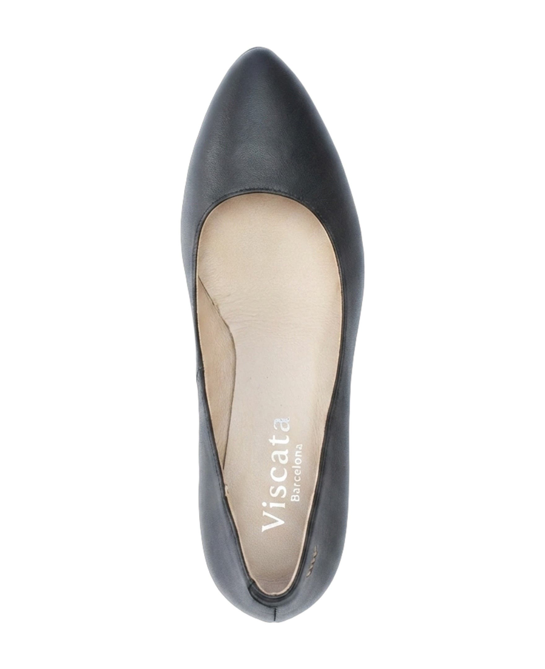 VISCATA Verona Leather Wedges, Alternate, color, Black