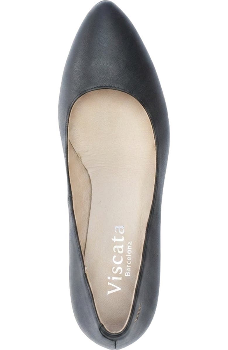 VISCATA Verona Leather Wedges, Alternate, color, Black