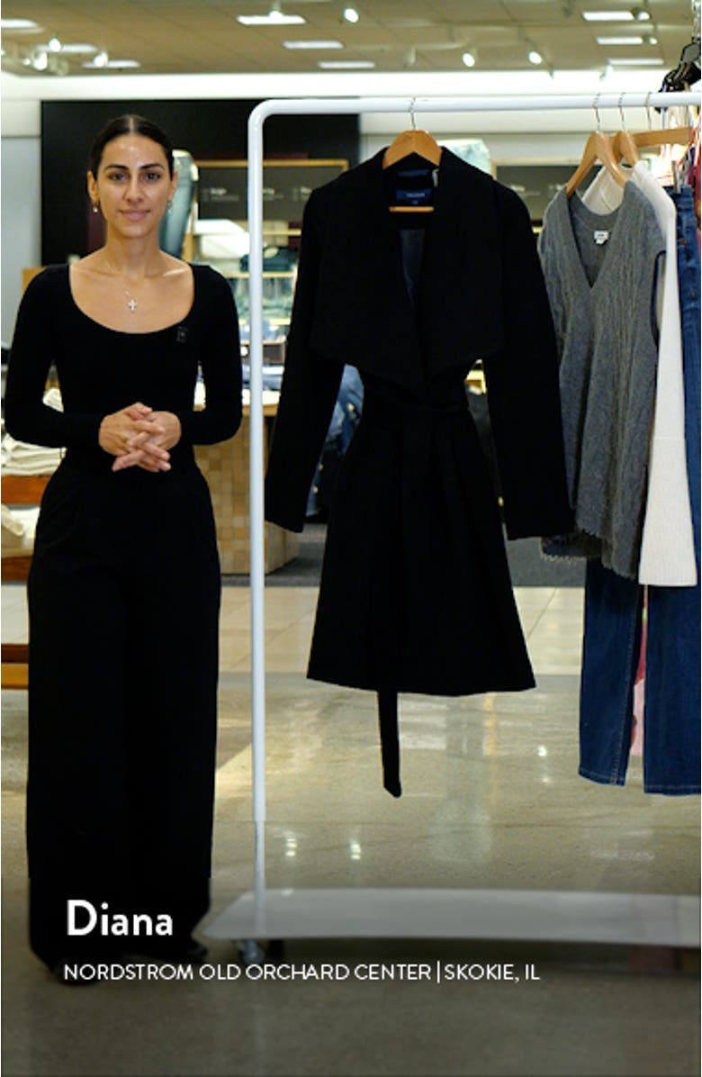 Wool Blend Wrap Coat, sales video thumbnail
