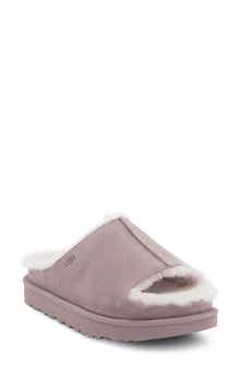 UGG® Greenport Genuine Shearling Lined Platform Slide Sandal