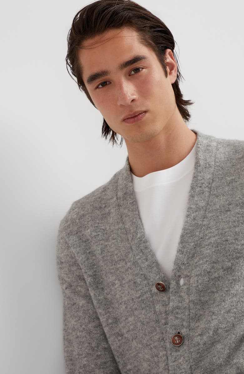 Brunello Cucinelli Cardigan with metal buttons, Alternate, color, 