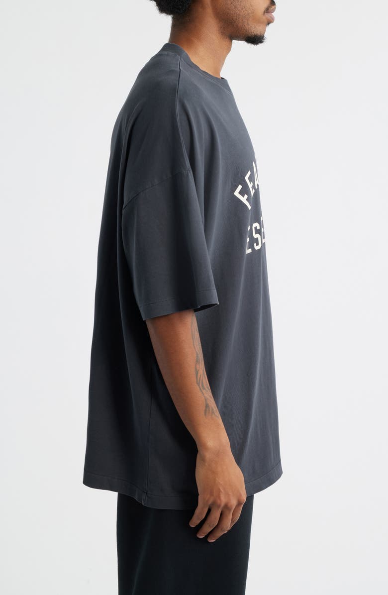 Fear of God Essentials '90s Fit Logo Graphic T-Shirt, Alternate, color, Vintage Black
