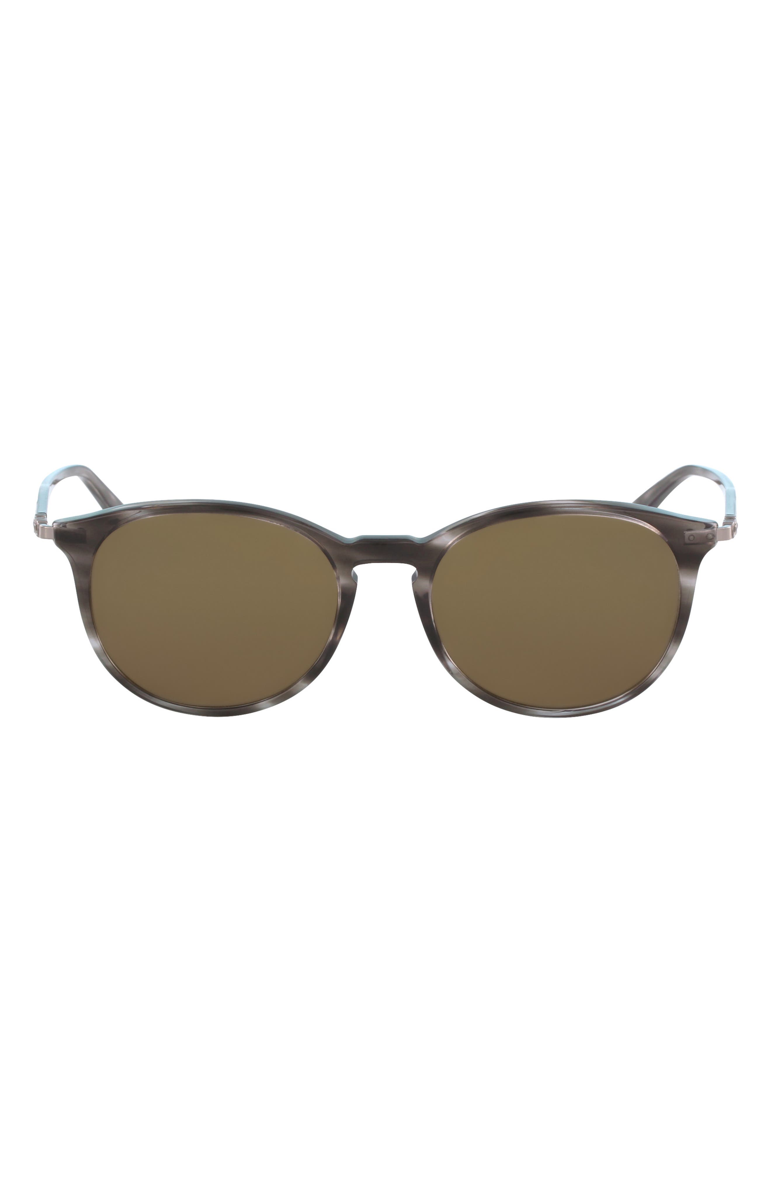 FERRAGAMO 53mm Round Sunglasses