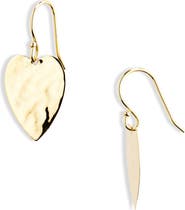Ippolita Classico Crinkle Heart Drop Earrings