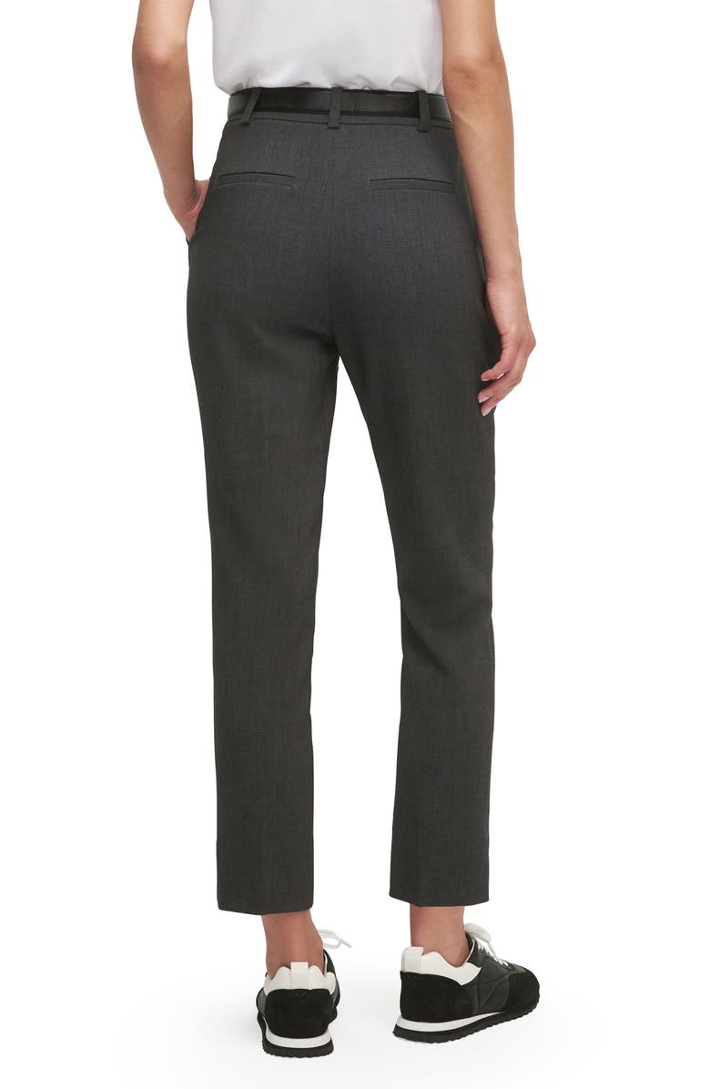 Favorite Daughter The Favorite High Waist Ankle Cigarette Pants, Alternate, color, Grey Suiting