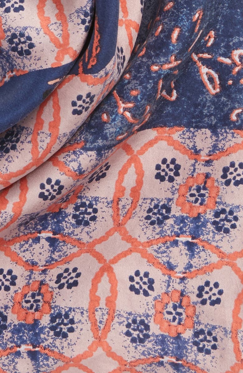 Treasure & Bond Paisley Meadow Square Silk Scarf, Alternate, color,