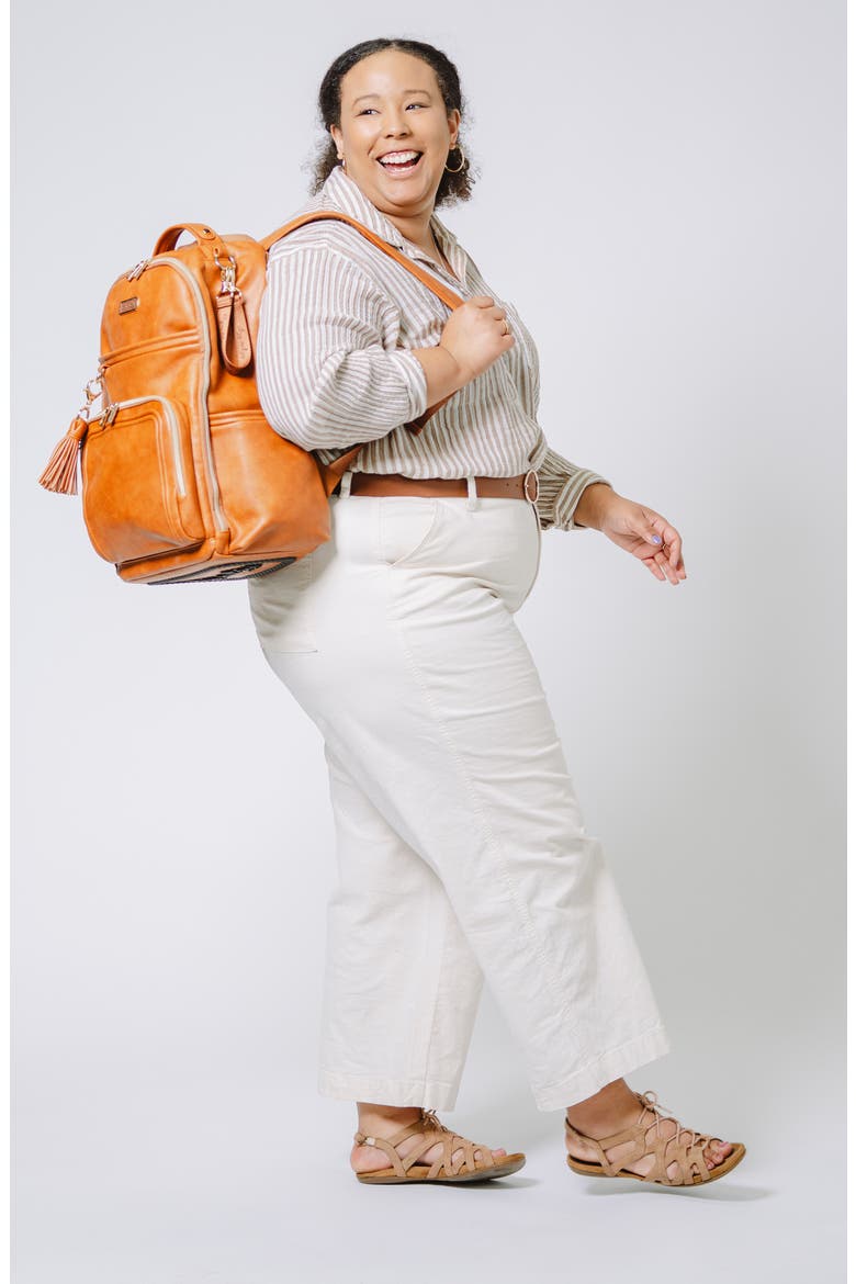 Boss Plus Diaper Backpack, Alternate, color, BROWN