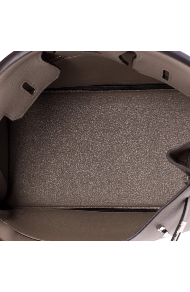 Pre-Owned Hermes Birkin Handbag Grey Novillo with Palladium Hardware 25, Alternate, color, Gris Asphalte