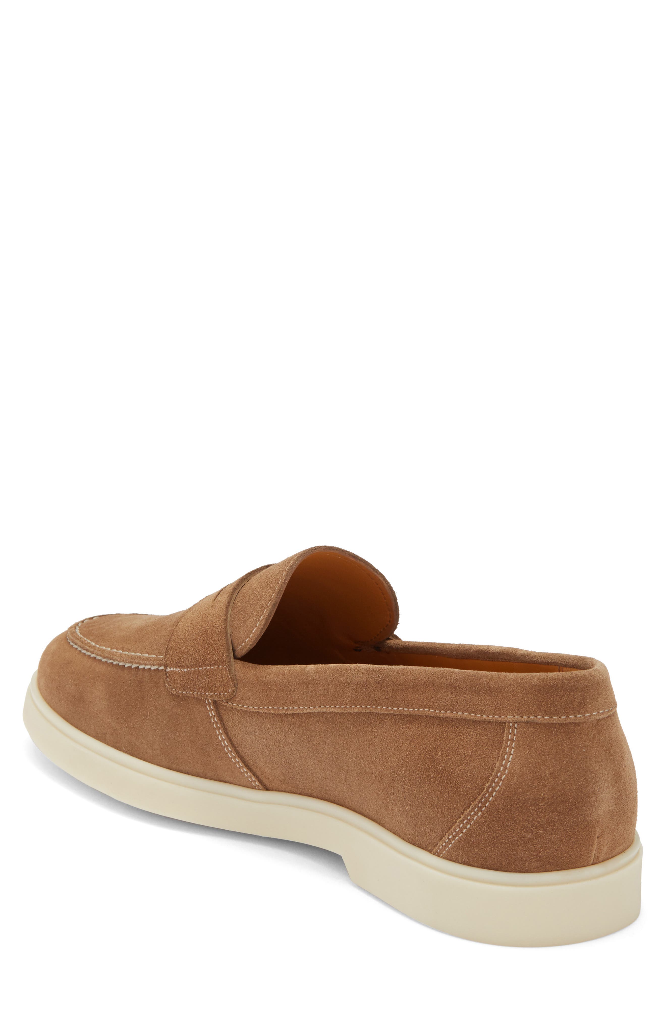 Lobo Penny Loafer, Alternate, color, CASTORO SUEDE