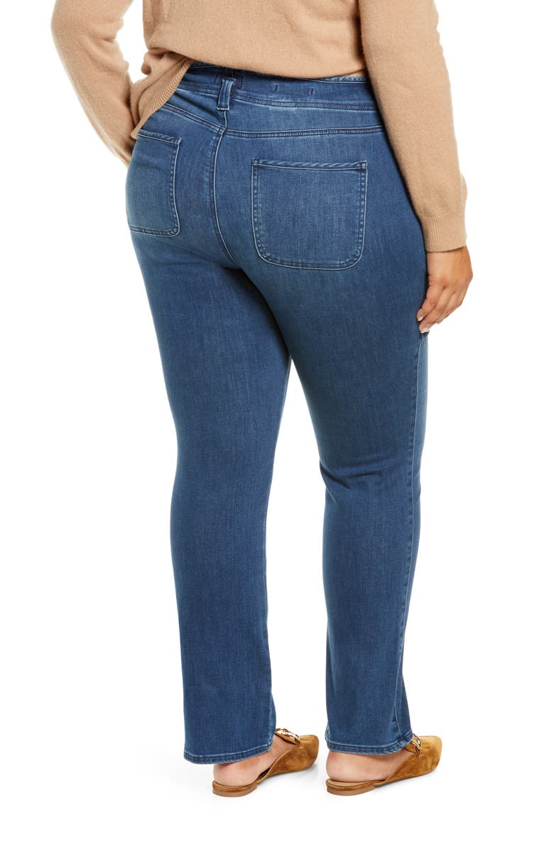 NYDJ Marilyn Hollywood High Waist Straight Leg Jeans, Alternate, color,