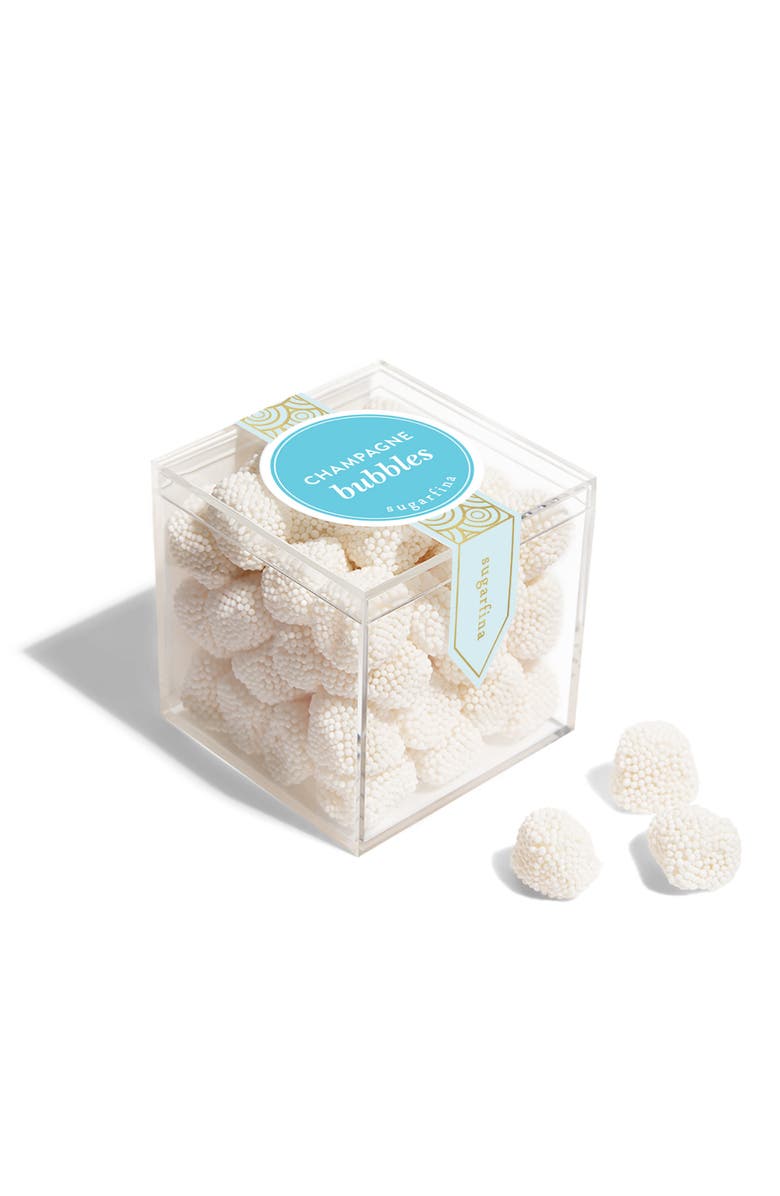 sugarfina Set of 4 Champagne Bubbles Candy Cubes, Alternate, color,