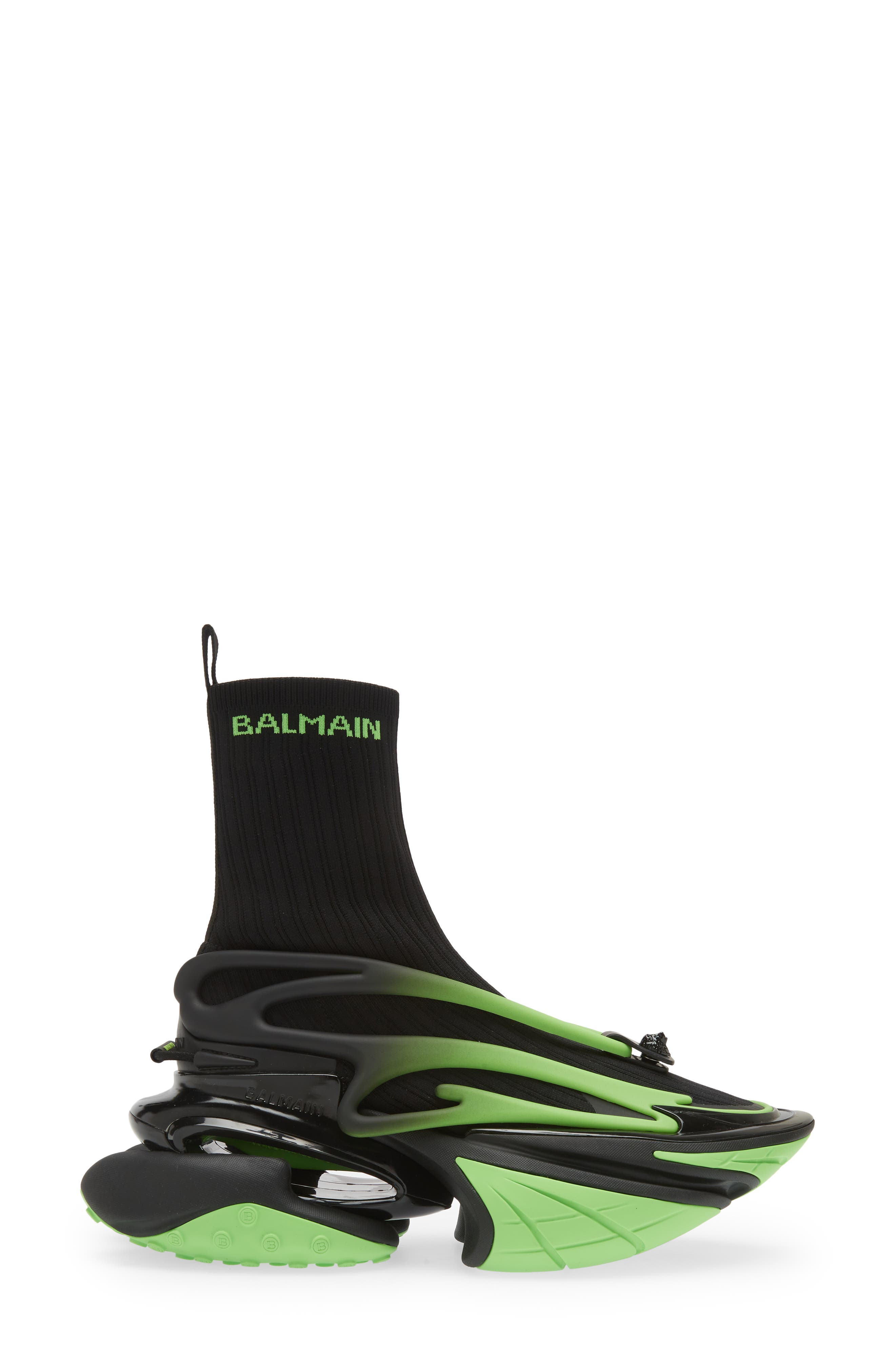 Balmain Unicorn High Top Sneaker, Alternate, color, 