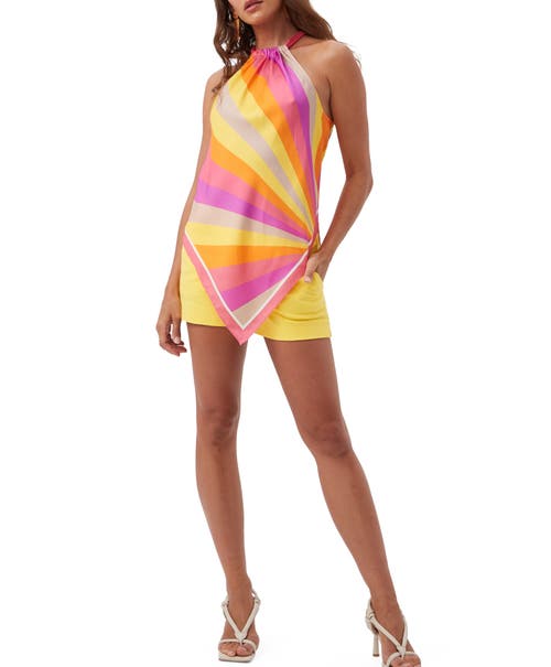 Trina Turk Lavani Halter Scarf Top In Multi