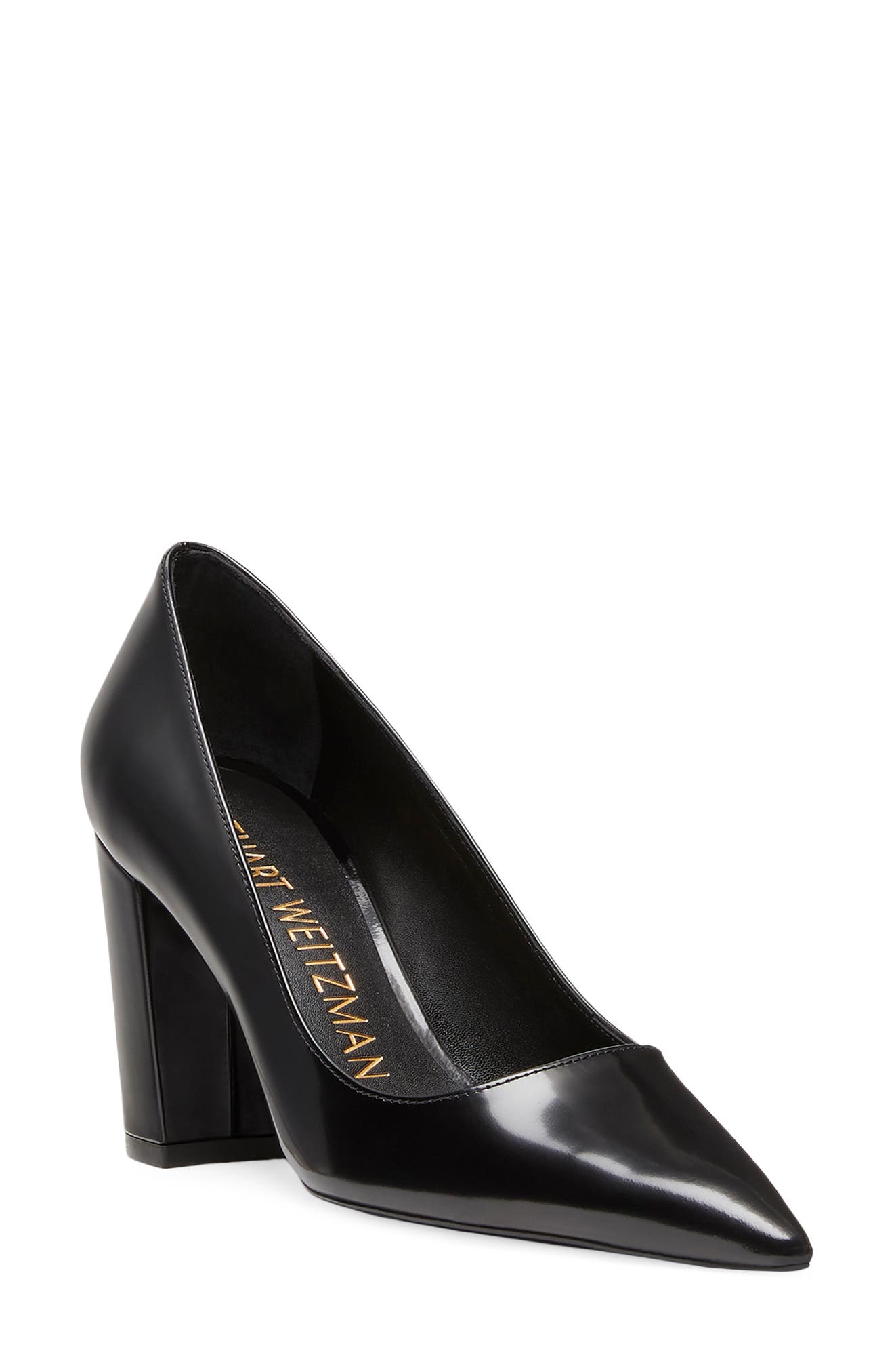 Stuart Weitzman Stuart 85 Block Heel Pump, Main, color, 