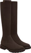 VIVAIA Round-Toe Stretchy Wool Knee-High Boots