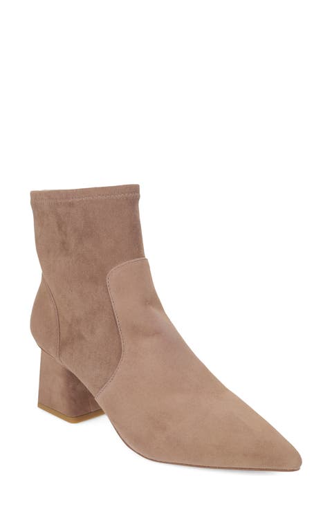 Ilima Leather Pointed Toe Bootie