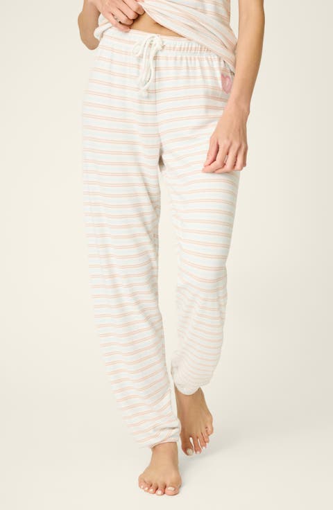 Jadore Amour Striped Pajama Pants