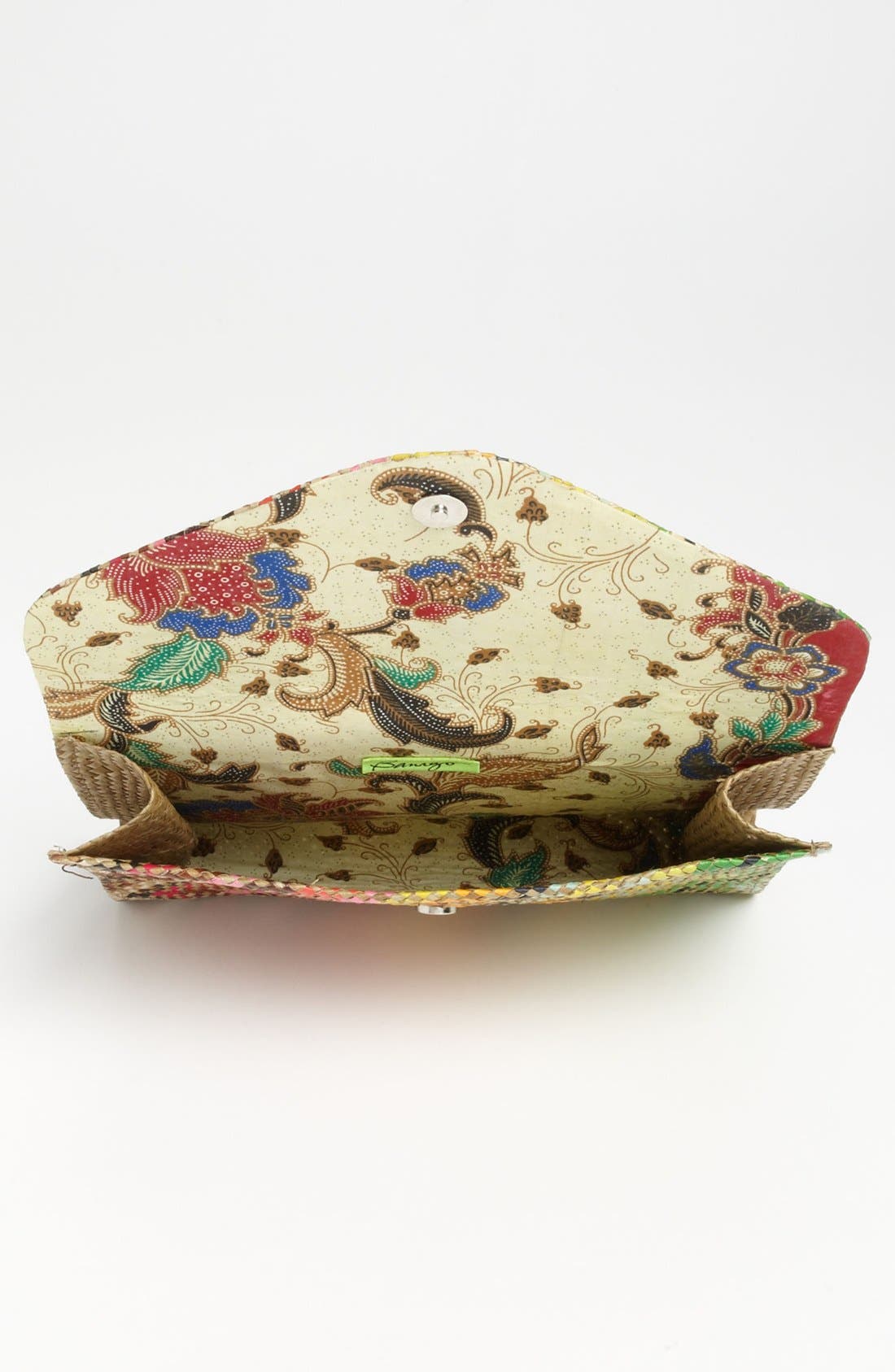 'Manila - Small' Clutch, Alternate, color, ZIG ZAG NATURAL RAINBOW