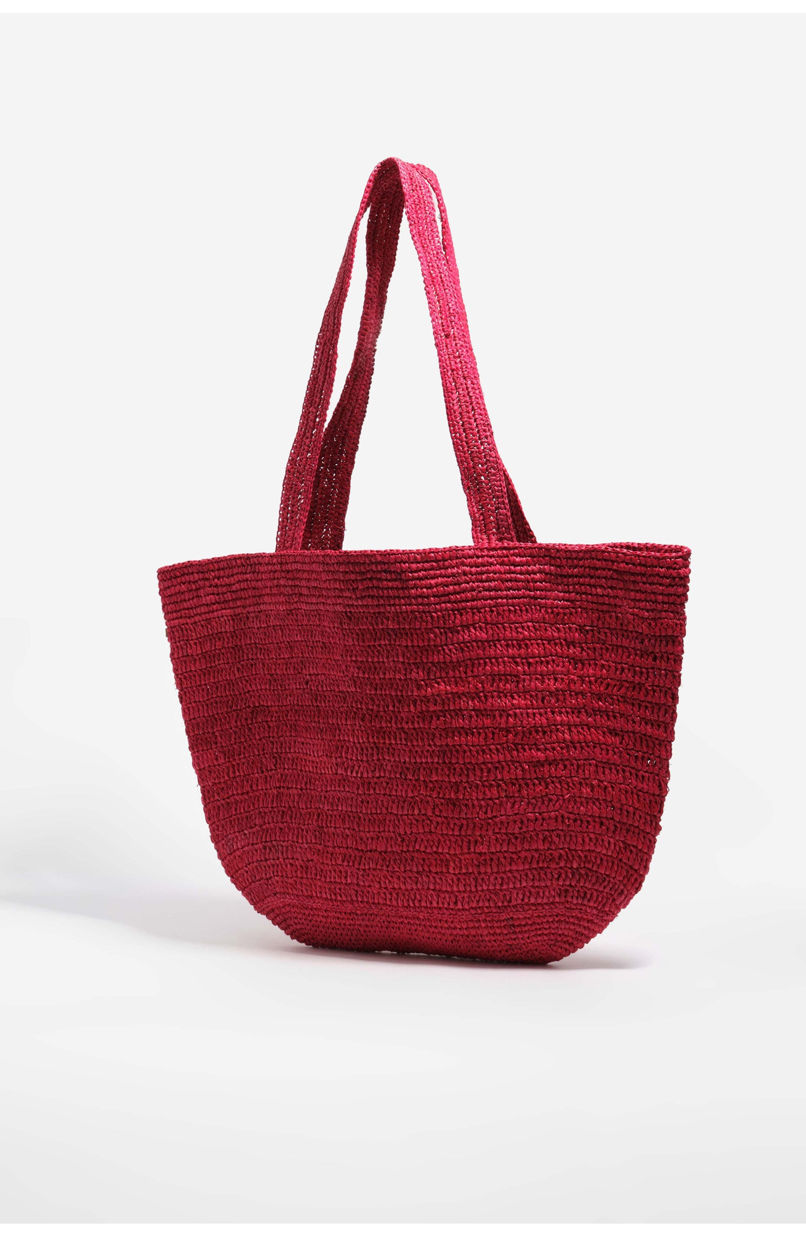 Bimba y Lola Woven Shoulder Bag, Alternate, color, Red