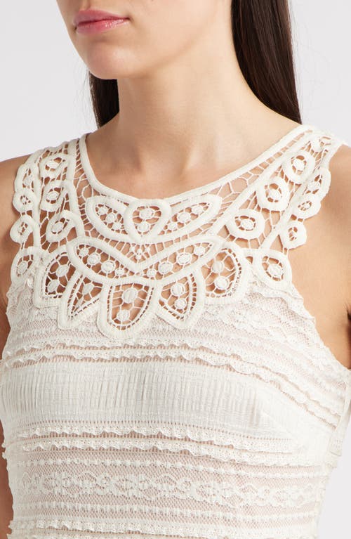 Eliza J Petite V-neck Sleeveless Lace Maxi Dress In Multi