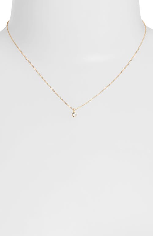 Set & Stones Birthstone Charm Pendant Necklace In Gold