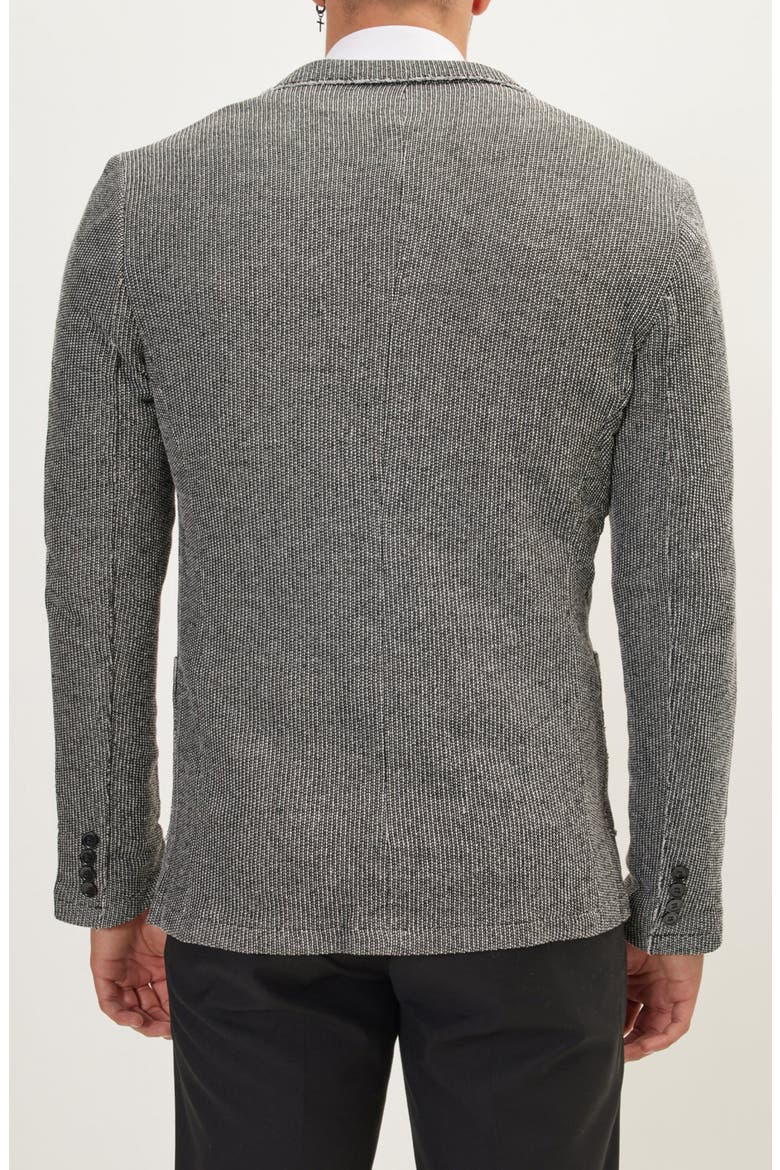 MODERN COTTON JACKET, Alternate, color, BLACK WHITE