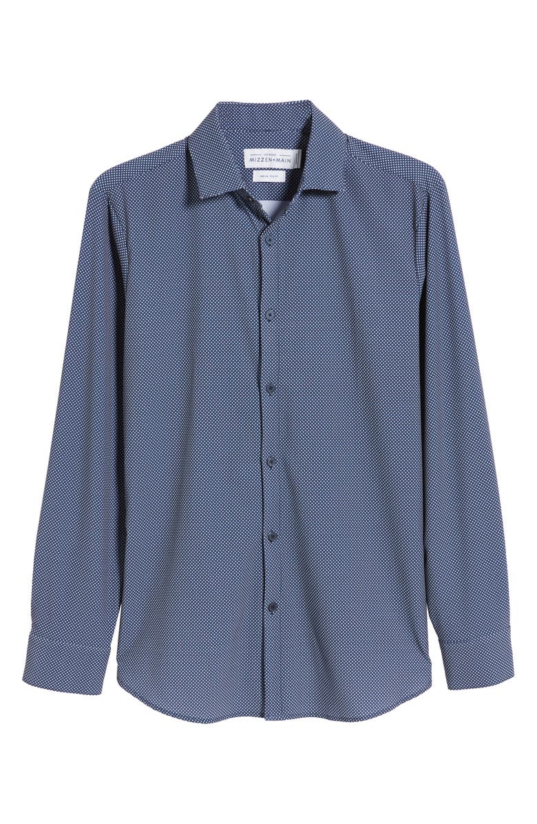 Mizzen+Main Murray Trim Fit Plaid Performance Sport Shirt, Alternate, color, 