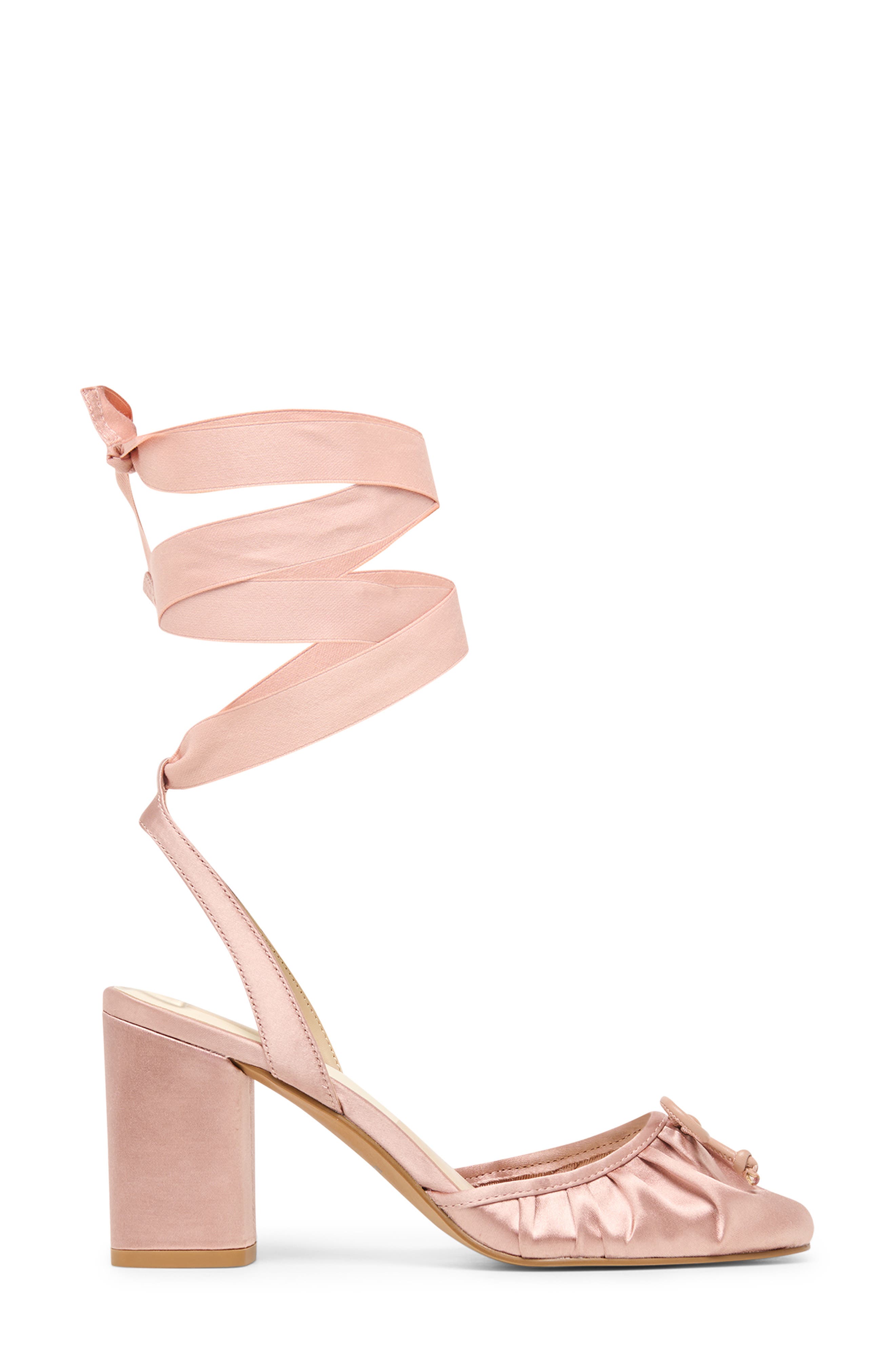Dolce Vita Tisha Ankle Wrap Pump, Alternate, color, Light Blush Satin