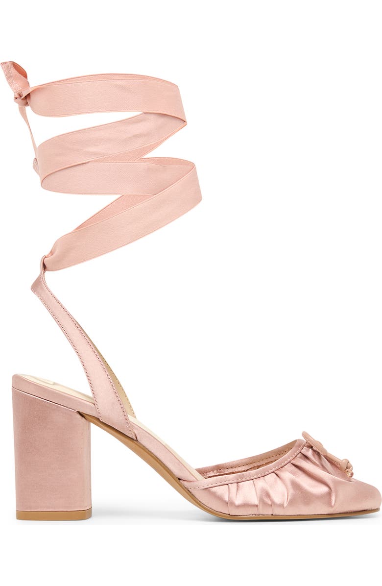 Dolce Vita Tisha Ankle Wrap Pump, Alternate, color, Light Blush Satin